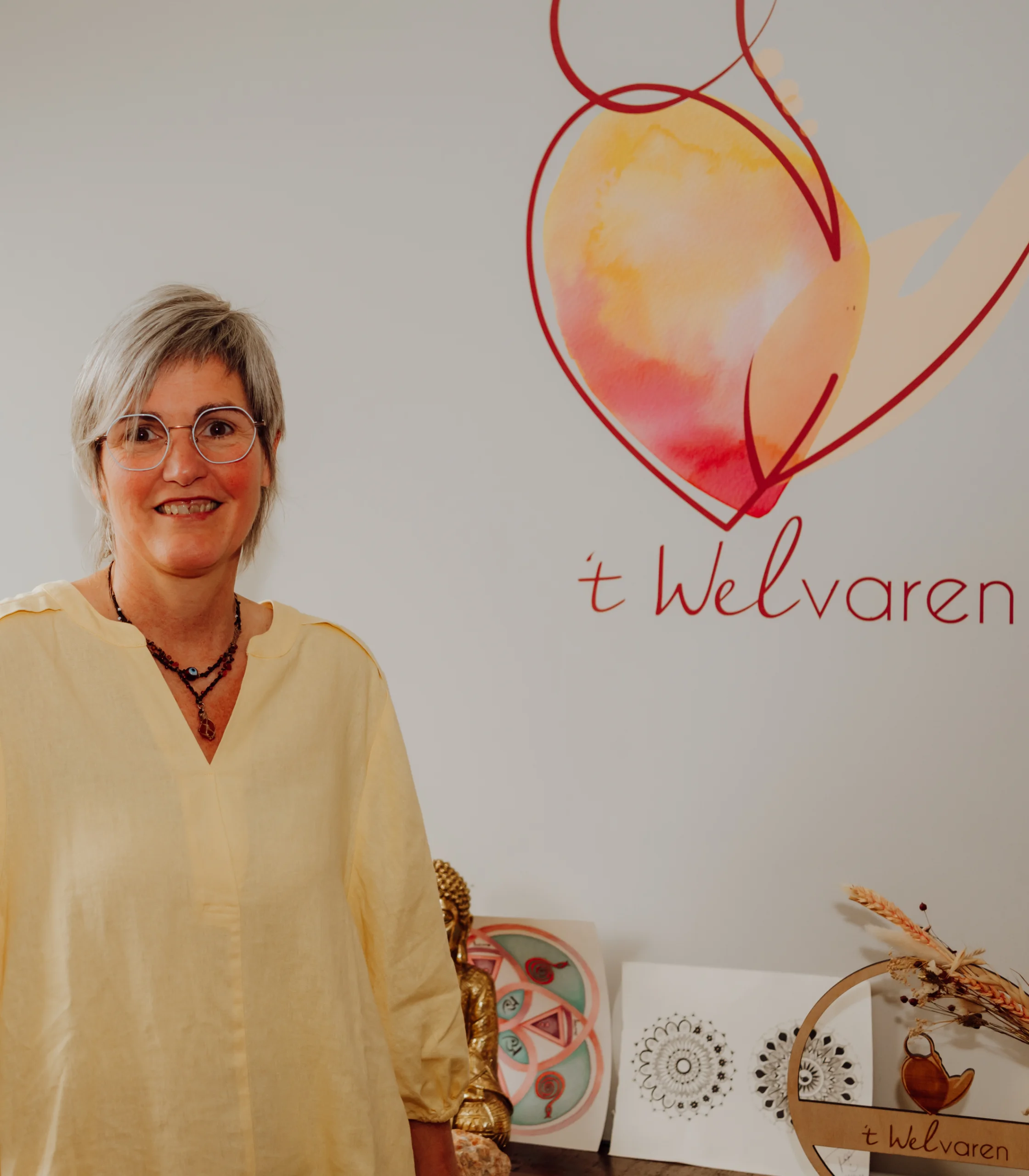 Inge in de praktijkruimte